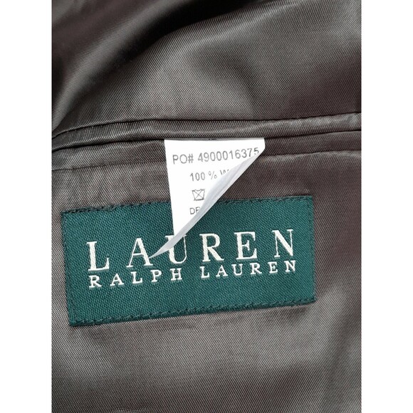 Ralph Lauren Wool Brown Red Green Houndstooth Sport Coat Blazer Jacket Mens 42 R - Picture 10 of 11